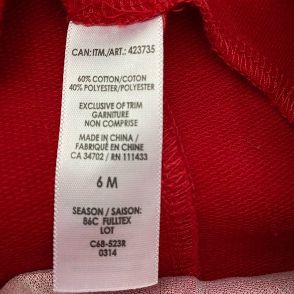 Airplane Red Overalls size 6 Months - Picture 6 of 9